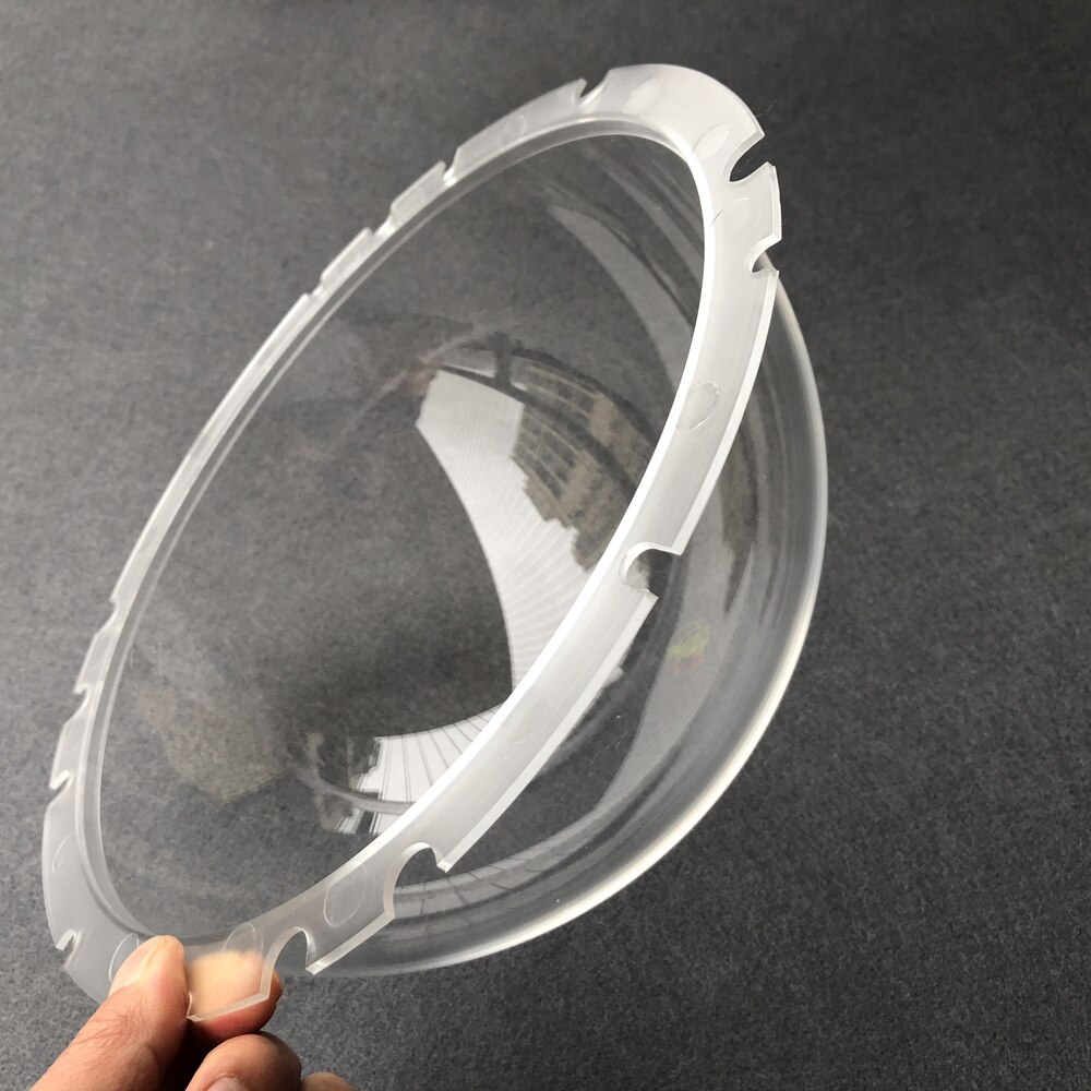 9 Inch Security CCTV Camera Dome Protector Housing Acrylic/PC Crystal Clear Optical Plastic Hemisphere with Pre-Drilled Holes