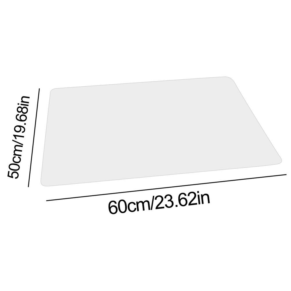 Protection des coussins de chaise roulante, tapis de chaise Transparent, épais, imperméable, en PVC, avec rebord, pour sols en bois dur