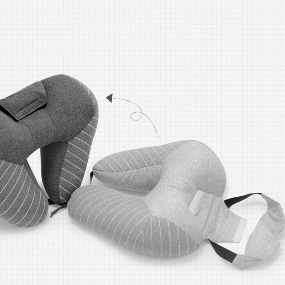 Neck Pillow U Shape Car Neck Pillows Travel Pillow for Airplane Car Office Sleep Home Mask Plaid Waist Cushion 50P007