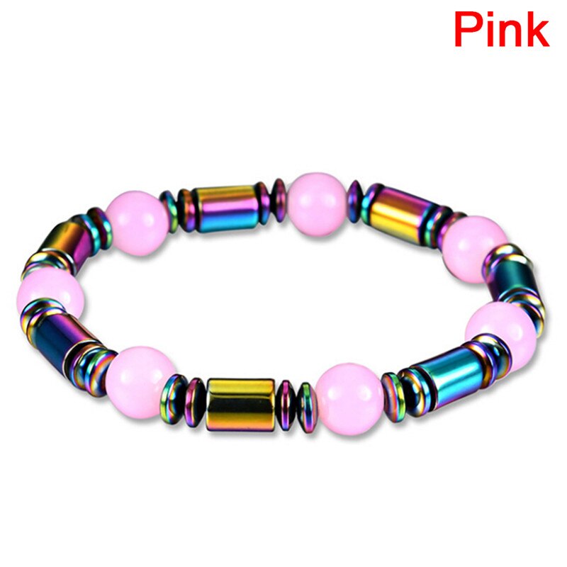 Black Magnetiet Malachiet Vele Kleuren Crystal Healing Bangle Magnetische Hematiet Gezondheid Armband Voor Vrouwen Mannen: 6