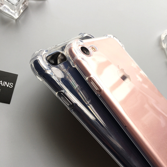 Funda transparente de TPU suave para iphone 5 5s 6s 6 7 8 Plus X XR XS 11 12 13 14 Pro Max SE funda protectora transparente antigolpes a prueba de caídas
