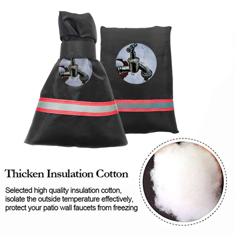 2 pièces bouchon de robinet d'économie d'hiver Protection antigel couvre couverture imperméable réutilisable Protection contre le gel pour robinet extérieur