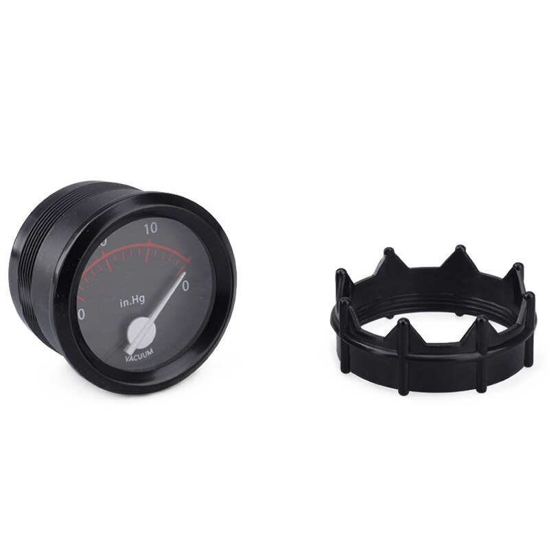 2Inch 52Mm Universal Smoke Lens Vacuum Gauge 12V Auto Instrument Vacuum Gauge 0-30 In.Hg LED Meter Car Gauge
