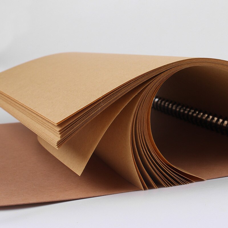 8k/16k/32k 50 ark papel kraftpapir skitsebog til tegneblok akvarel papir kalligrafi notesbog