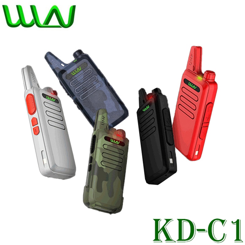 Mini Walkie Talkie WLN KD-C1, estación de comunicación portátil de 2 vías, transceptor hf, KD C1 uhf, mi-ni, wln KDC1,