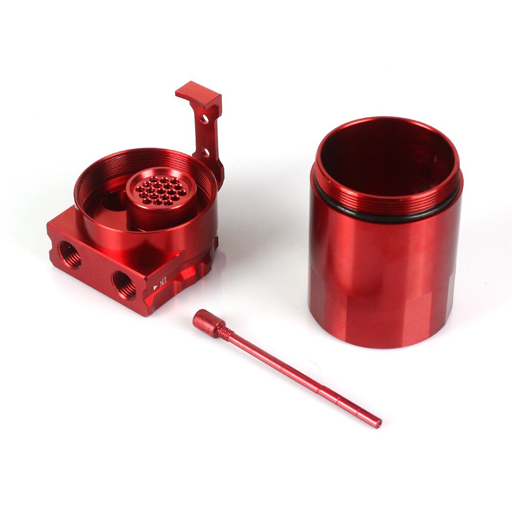 Car Styling Universal Oil Catch Tank Can Auto Aluminum Fuel Reservoir Oil Catch Can with Black Vacumm Hose