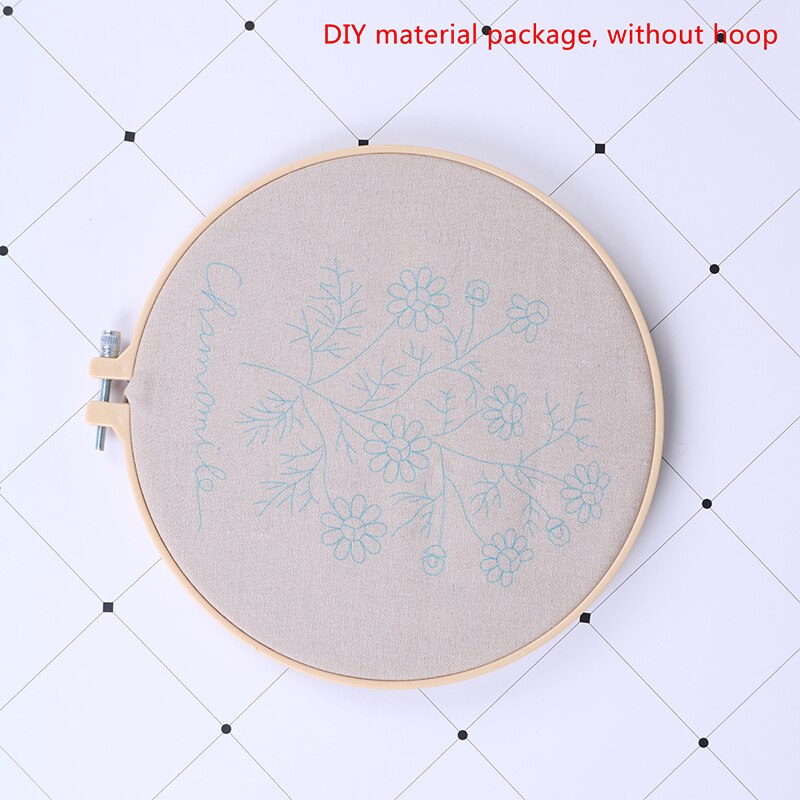 DIY Daisy Embroidery Handcraft Needlework Cross Stitch Kit Cotton Painting: B