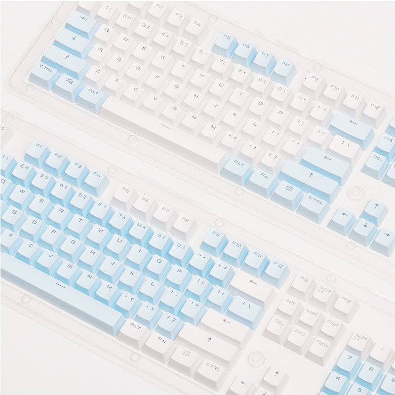 PBT Translucent Backlight Keycaps 104 Keys Mechanical Keyboard Key Cap Double Shot Key Cap For Cherry MX