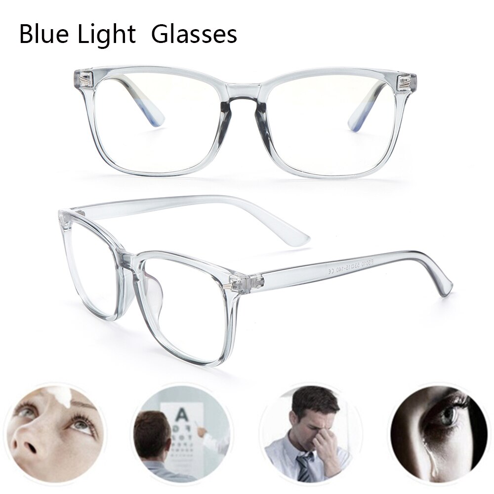1PC Anti UV Blue Light Blocking Glasses Women Men Transparent Len Computer Glasses Anti-fatigue Anti Blue Rays Eyewear