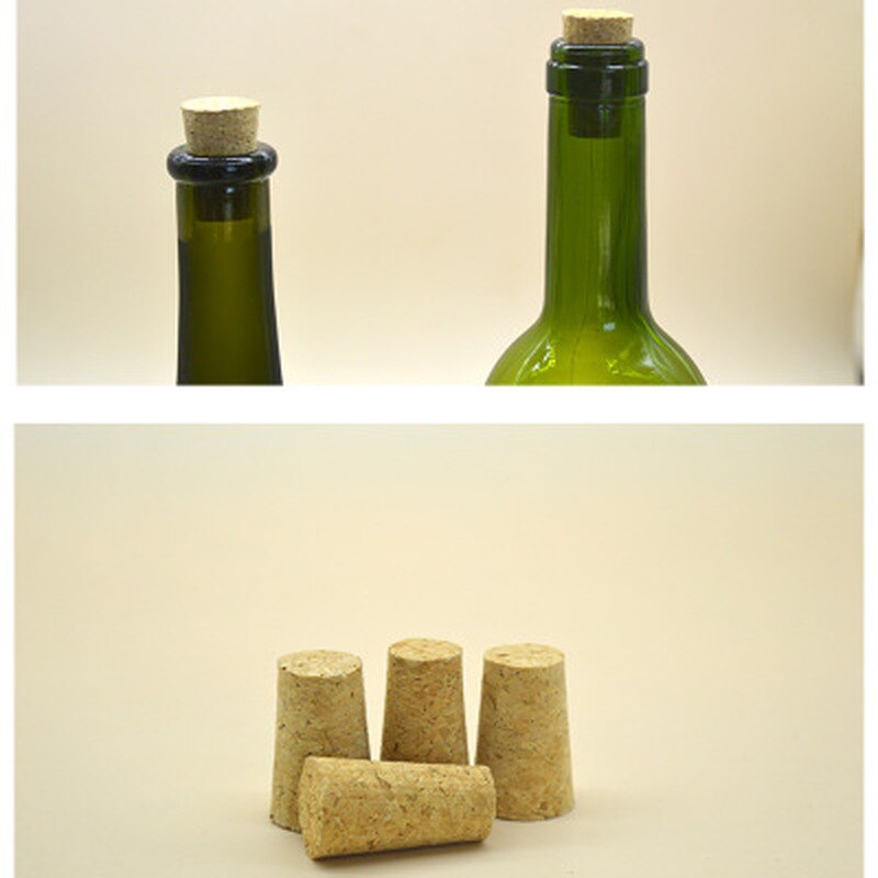 3 10 stk. trævin tilspidsede propper bærbar forsegling vinflaskepropper, der kan genbruges hjem barværktøj køkken tilbehør forsyninger