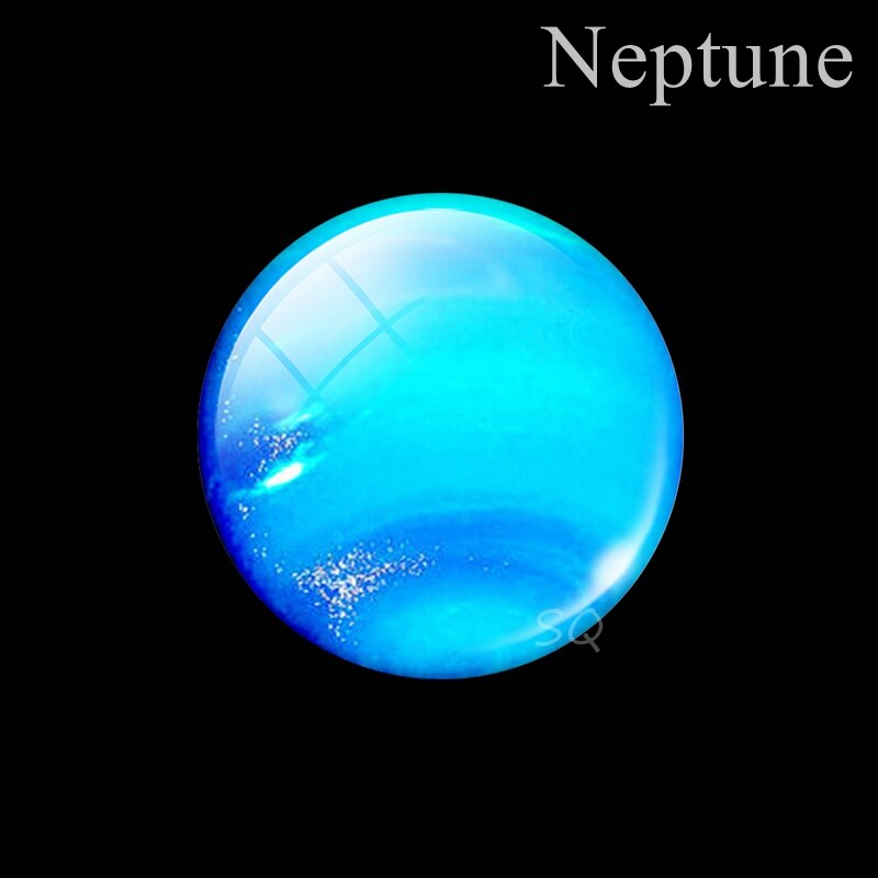 50MM Eight Planets Fridge Magnet Full Moon Earth Solar System Planet Universe Galaxy Nebula Star Refrigerator Magnets Home Decor: Neptune