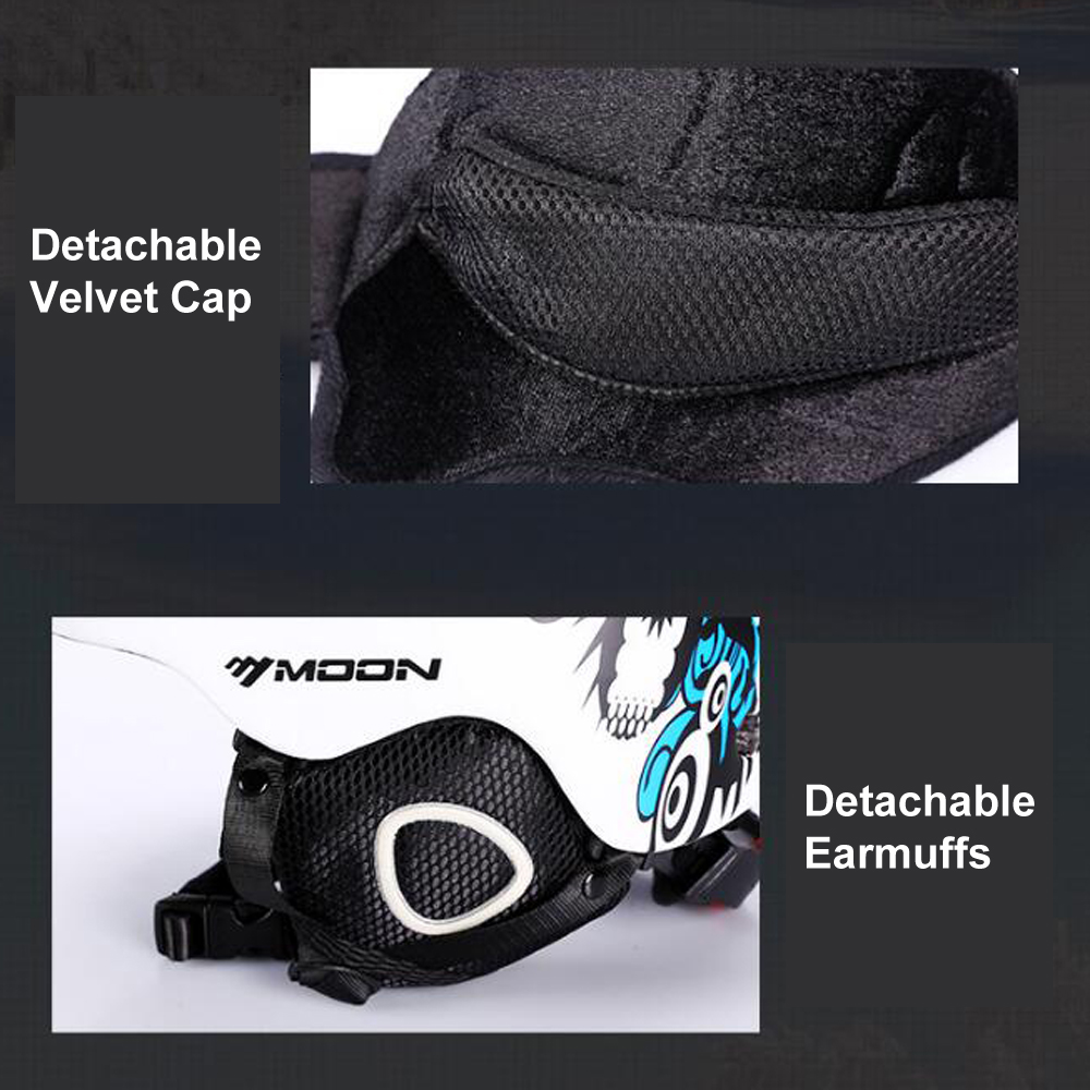 Casque de Ski léger ultime taille M/L, casque de Snowboard pour hommes femmes avec cache-oreilles détachables pour réguler la Tempareture du corps