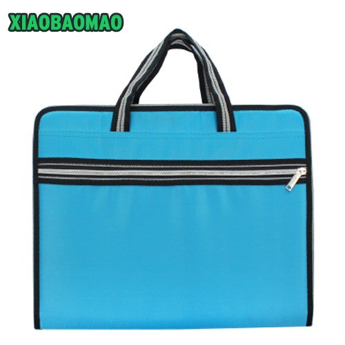 Oxford cloth waterproof Expanding Wallet Convenient Category Management folder rectangular folders package shape Expanding Walle: Blue