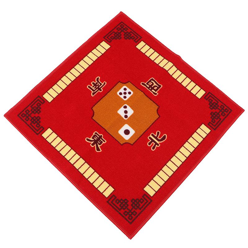 Mahjong Table Latex Cloth Square Shape Mahjong Mat Board Room Mahjong Pad Anti-Slip Desktop Cushion For Game Board Games Mahjong