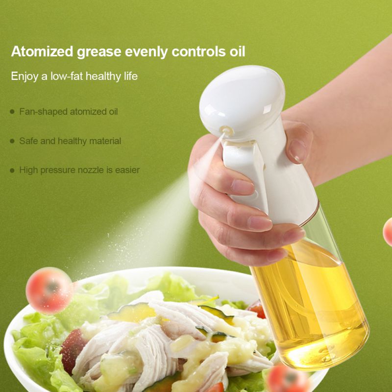 Olie Spuit Clear Azijn Mist Spuit Dispenser Fles Voor Keuken Koken Bakken Salade Jus Boten Bbq Grillen 200Ml