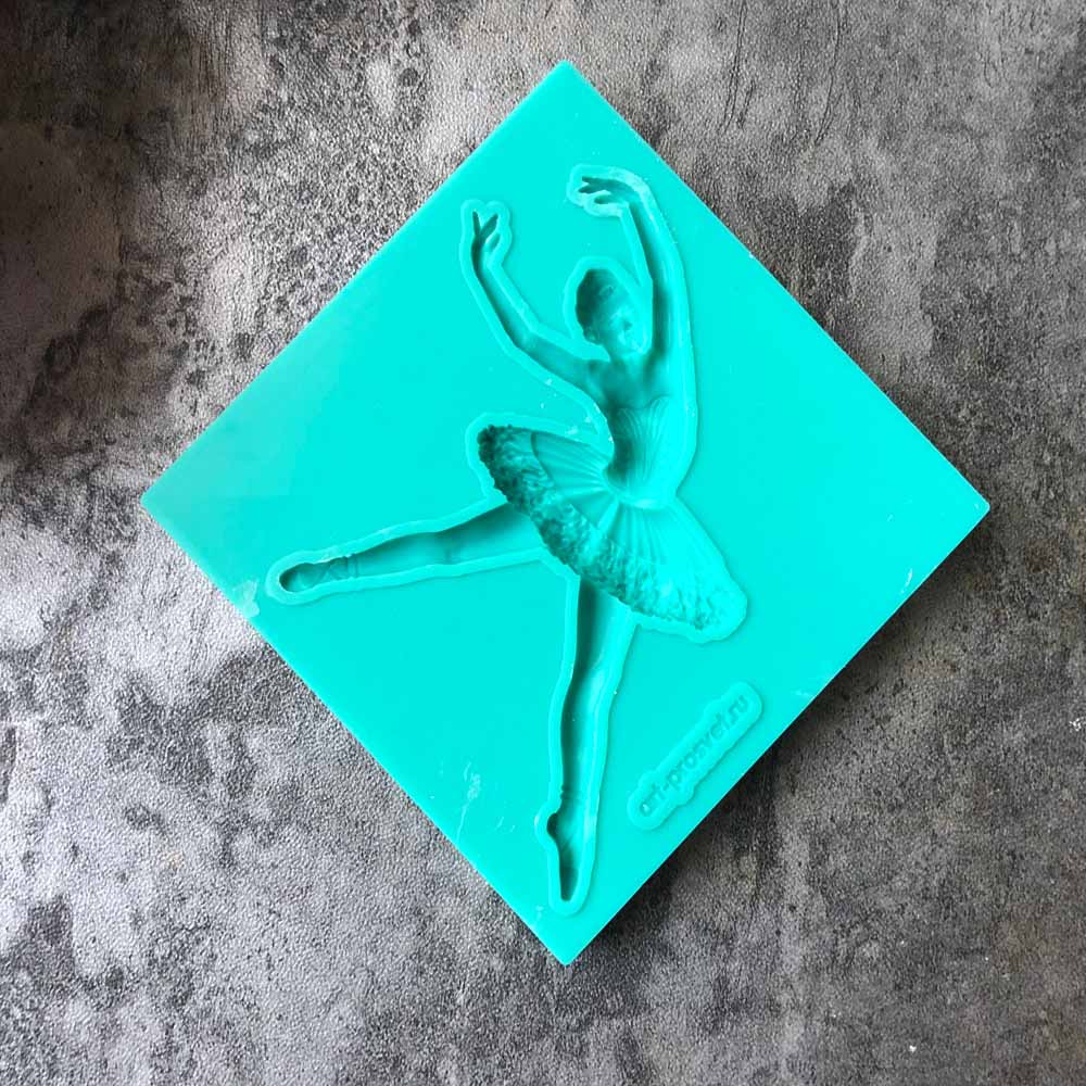 Aouke bailarina niña moldes decorativos de silicona molde de silicona para pastel pasta de azúcar caramelo Chocolate Gumpaste arcilla molde