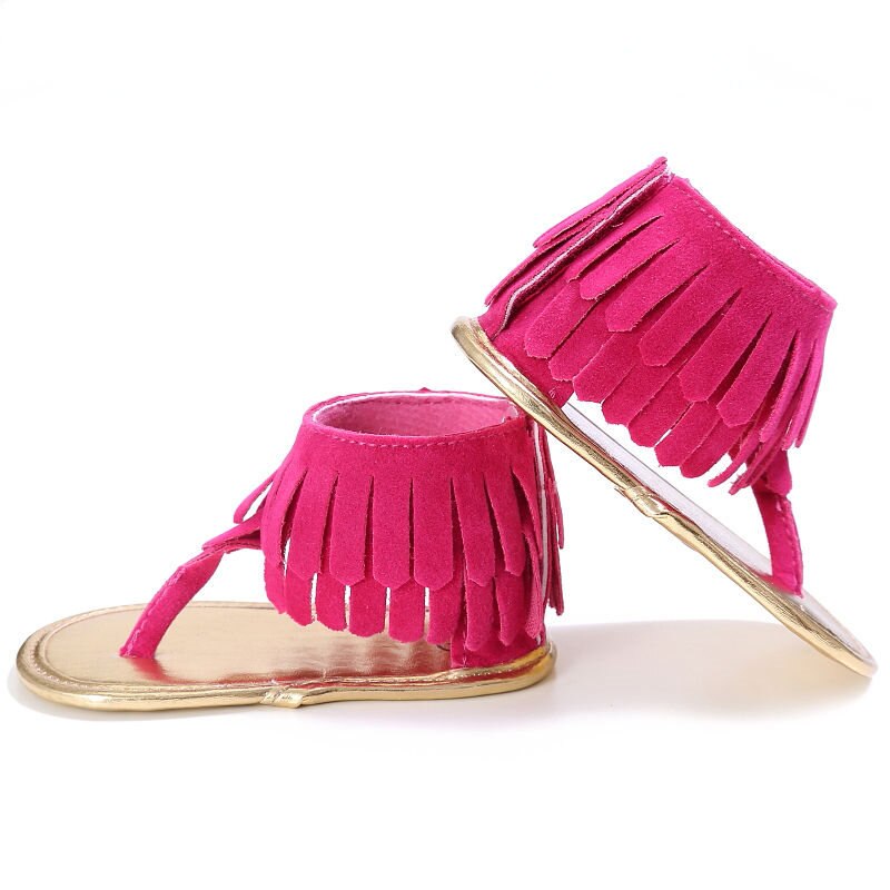 Peuter Baby Meisjes Sandalen Kid Kwastje Klompen Zomer Babyschoenen Meisje Zool Schoenen Schoenen Flip Flops