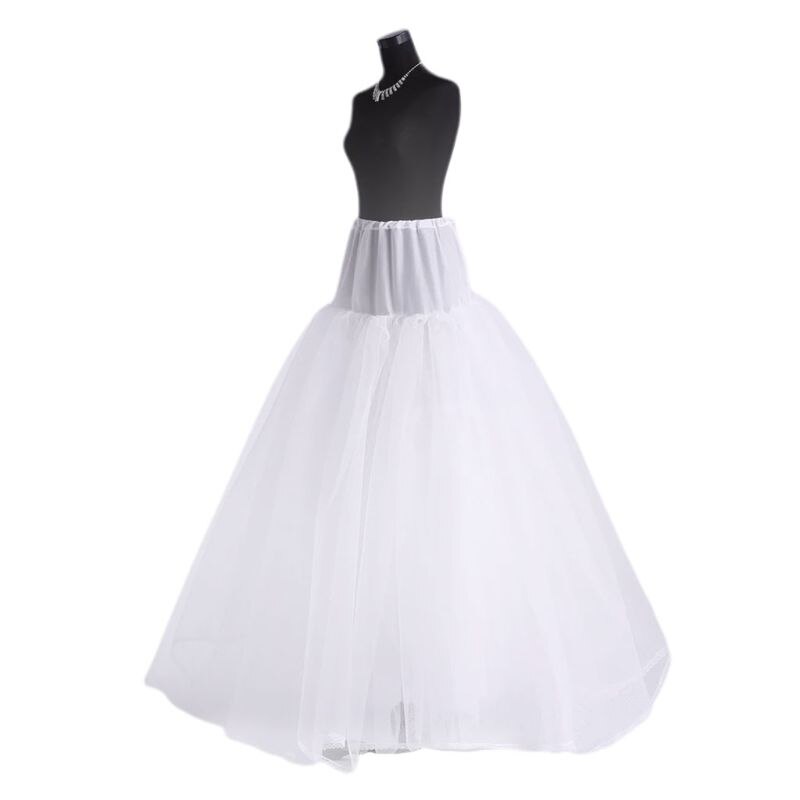 3-schicht Harte Netz Weiche Unterstützung keine Band Hochzeit Kleid Flauschigen Petticoat Braut Hochzeit Futter Felsen Damen Frauen Unterhose röcke: Weiß