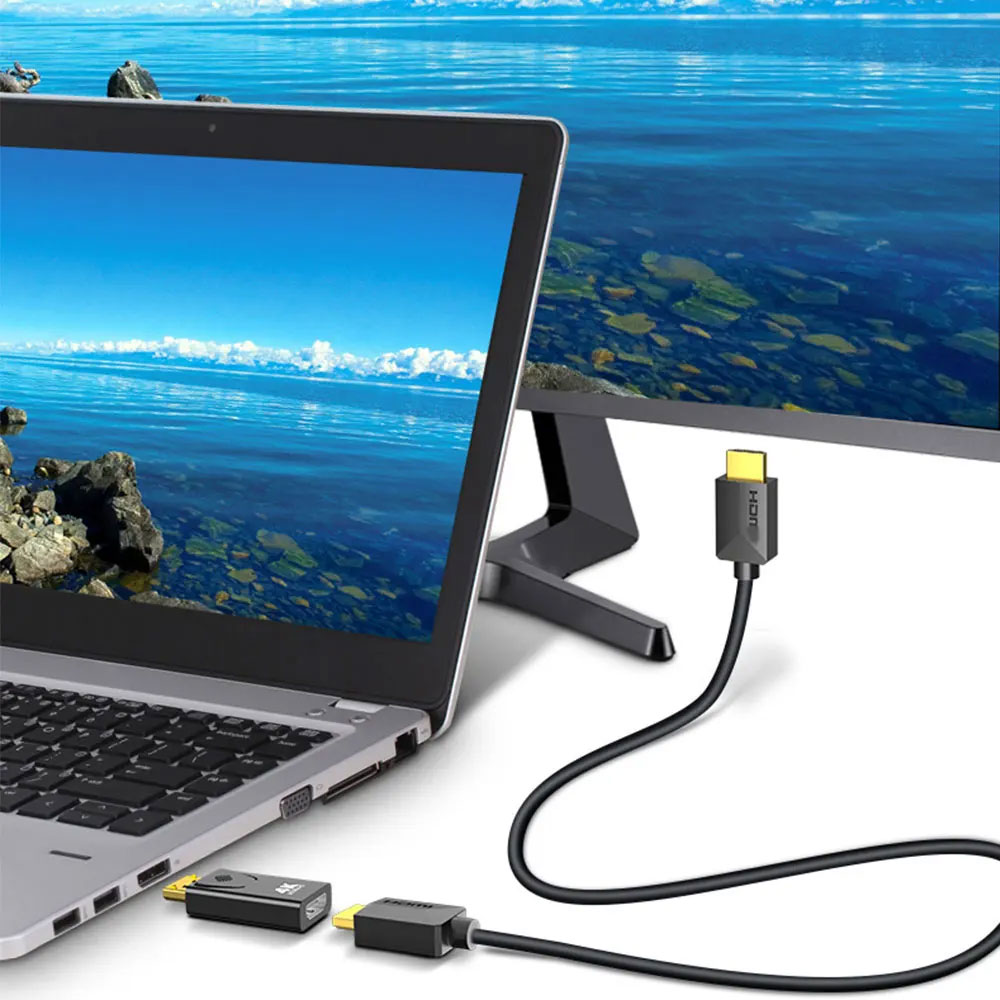 Konwerter 4K DP DisplayPort na HDMI Konwerter wyświetlacz Port DP na HDMI adapter HDTV wideo audio PC laptop