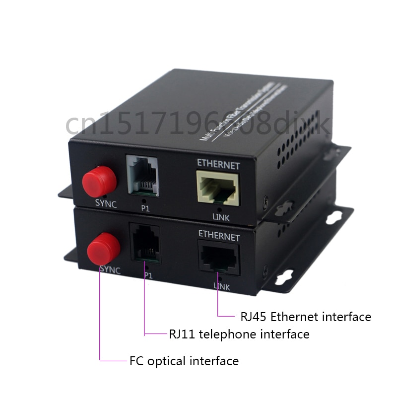 1CH convertidor de teléfono a fibra óptica PCM Voice over fiber optic Media converter a fibra 1 Ch 100M Ethernet