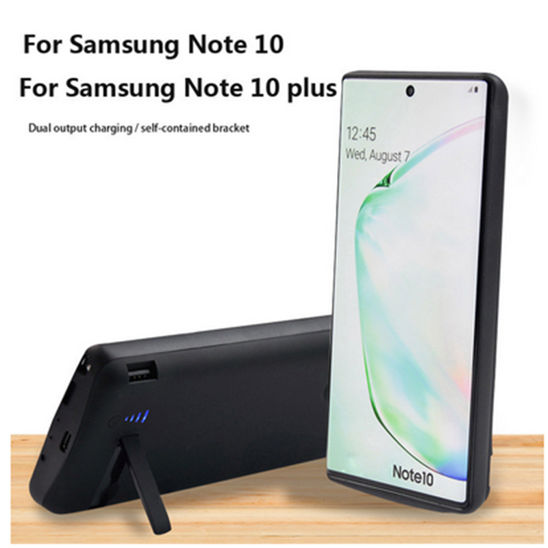 Leiouna externe powerbank batterijhoes voor samsung note 10 plus note 20 batterijhoes voor samsung galaxy note 20 ultra achterkant