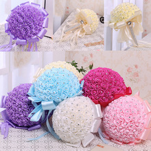 Kunstmatige Bruidsboeket Handgemaakte Beauty Foam Rozen Bruidsboeket Party Decoratie Accessoires