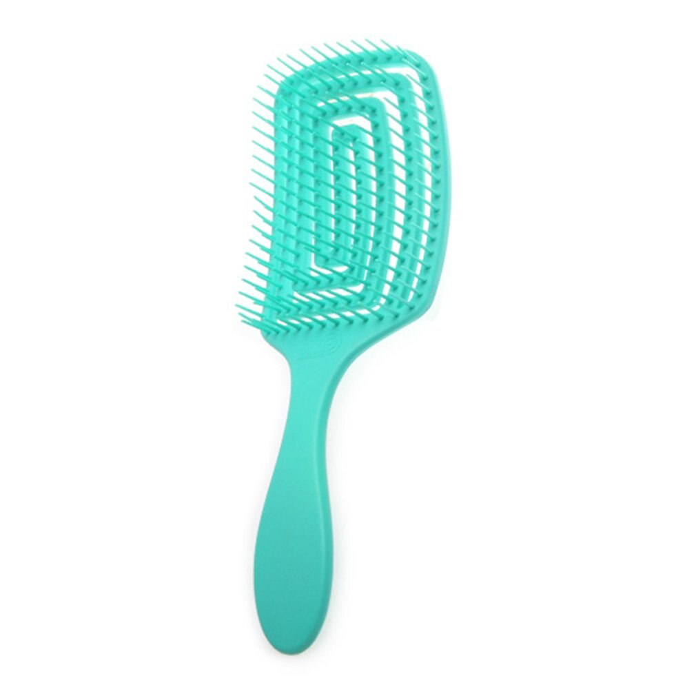Universal Scalp Massage Comb Rebound Big Curved Comb Oil Head Shape Wide Tooth Comb Fluffy Hairdressing Comb: blue