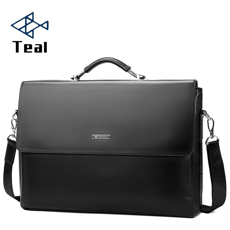 Business Leather Mannen Aktetas Laptop Handtas Tote Casual Man Tas Voor mannelijke Schoudertas Mannelijke Kantoor Messenger Bag