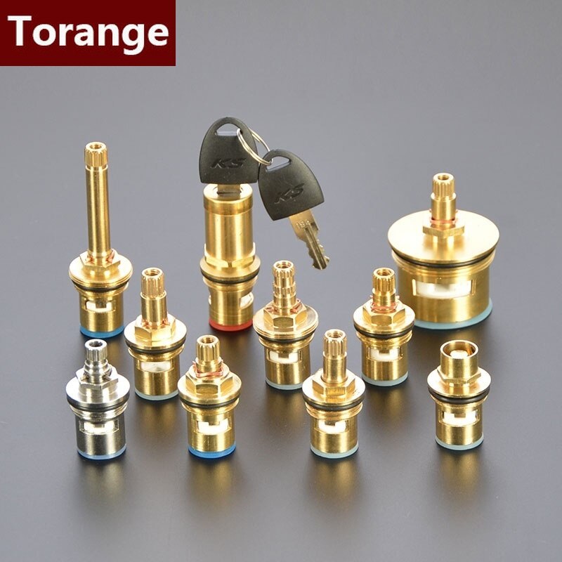 Faucet copper valve core and cold water fast opening triangle valve switch ceramic valve core copper head repair parts