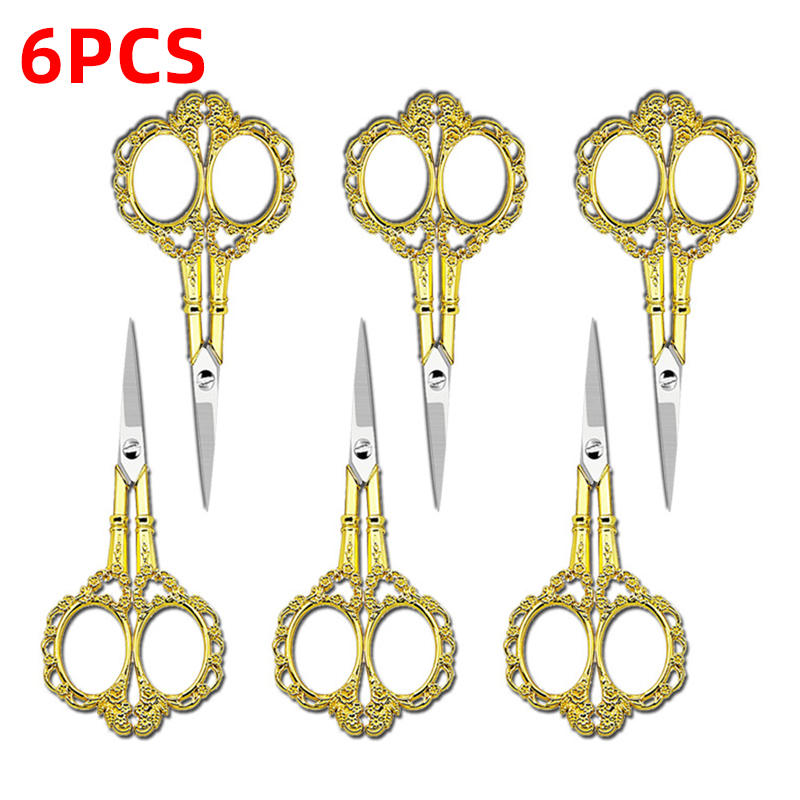 Retro klassieke kleermakersschaar, handwerkschaar, huishoudschaar, kleermakersschaar, stofschaar, naaischaar, stofschaar, naaigaren, duurzame roestvrijstalen schaar: Groente