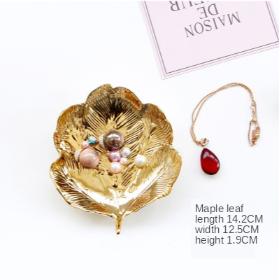 Keramische Opbergbak Decoratieve Gold Leaf