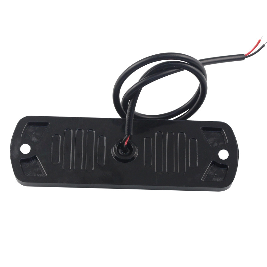 4 led-varsellys for bil, lang, lys grill, hvit, gul, for 12v 24v lastebil, tilhenger, sidelys, nødlys, politi, rotorlykt, signal