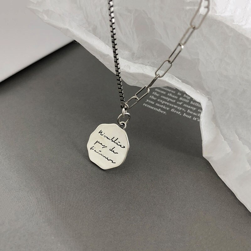 Anenjery Dubbellaags U-Vormige Thai Zilveren Ketting 925 Sterling Zilveren Korte Sleutelbeen Ketting Charme Ketting Voor Vrouwen S-N530