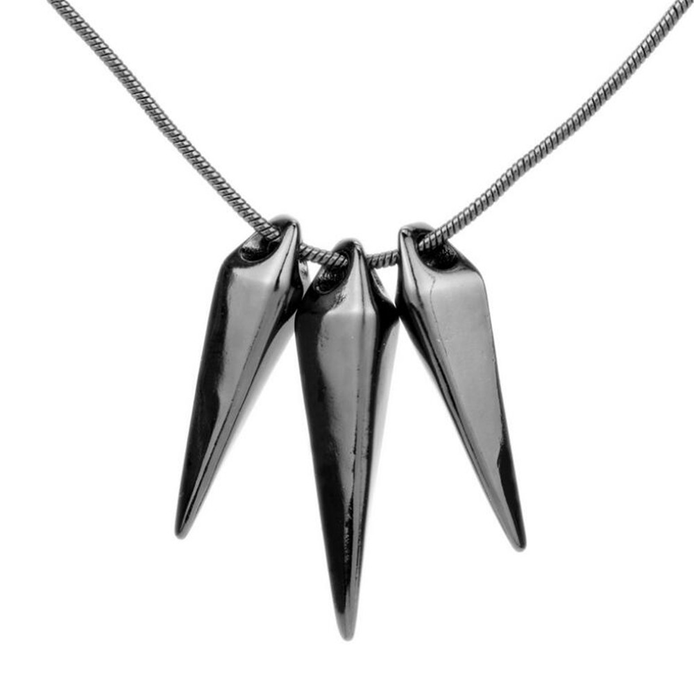 retro movie peripheral black panther with the same wolf tooth necklace men domineering hip-hop party pendant