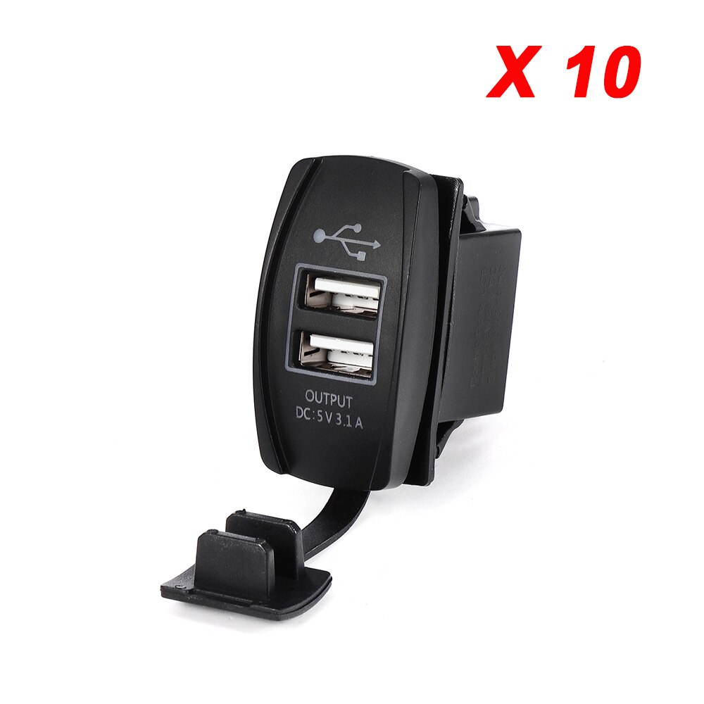 12-24V Blauwe Led Usb Charger Backlight Rocker Switch Voor Polaris Rzr Ranger 900 1000 RZR900 Voor John deere Gator Xuv Voor Kawasaki