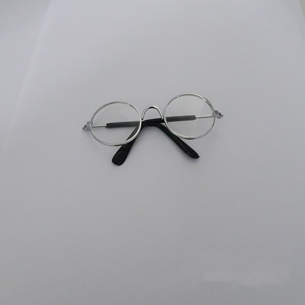 Luxe Bril Hond Parel Zonnebril Hoofdtooi Parel Zonnebril Eye Wear Bril Voor Kleine Hond Kat Foto's Rekwisieten Accessoires: Zilver