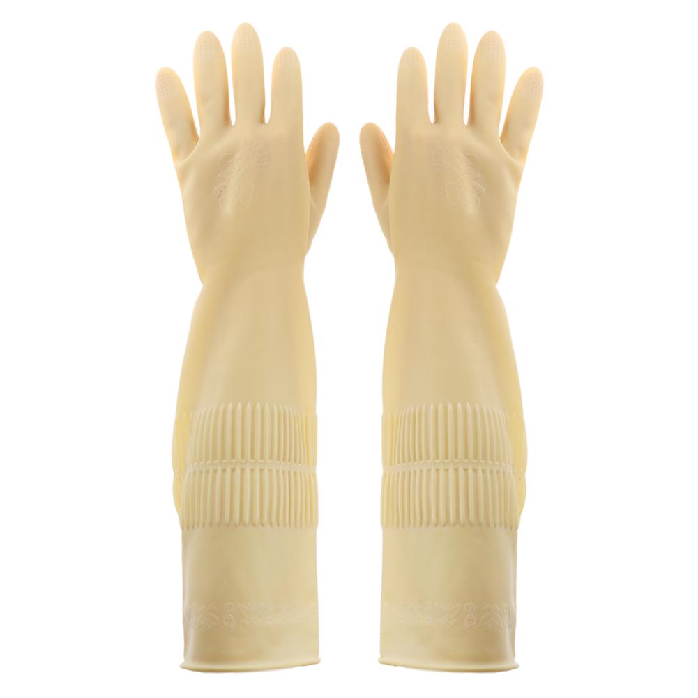 Luvas de látex natural, luva de borracha resistente para limpeza de jardim, cozinha e trabalho em casa, elementos de plantio de jardim: D