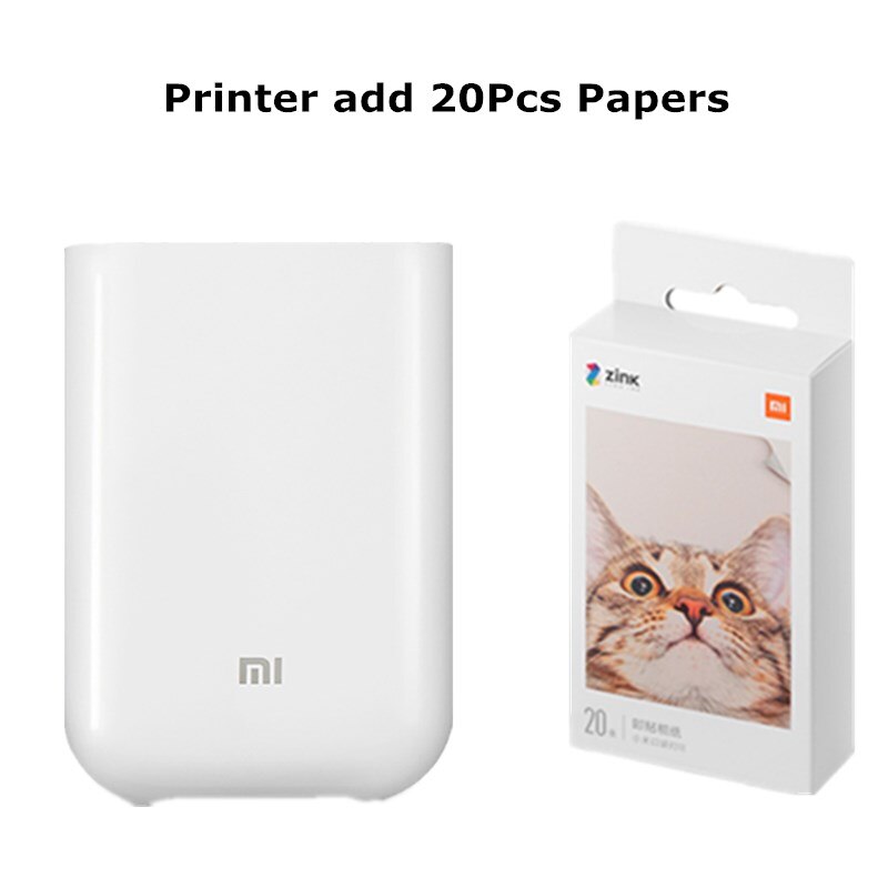 Xiaomi Mijia Ar Printer 300Dpi Draagbare Foto Mini Pocket Met Diy Delen 500Mah Foto Printer Pocket Printer Werk met Mijia