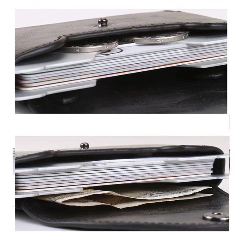 Rfid Credit Card Wallet Metal Mannen Vrouwen Id Kaarthouder Minimalistische Portemonnee Aluminium Blokkeren Portemonnee Voor Kaarten
