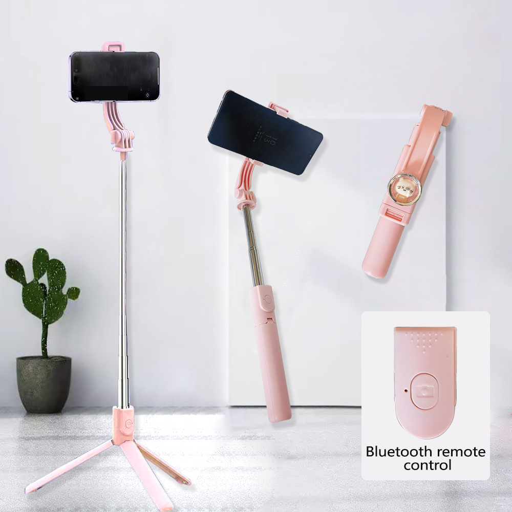 KT01 100 cm draadloze mobiele telefoon selfie stick statief Bluetooth externe uitbreiding statief live selfie tour