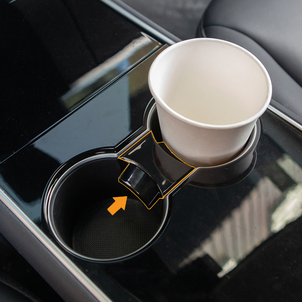 Auto Water Cup Slot Slip Limiet Clip Voor Tesla Model 3 Auto Bekerhouder Limiter Partitie Abs verminderen Schudden
