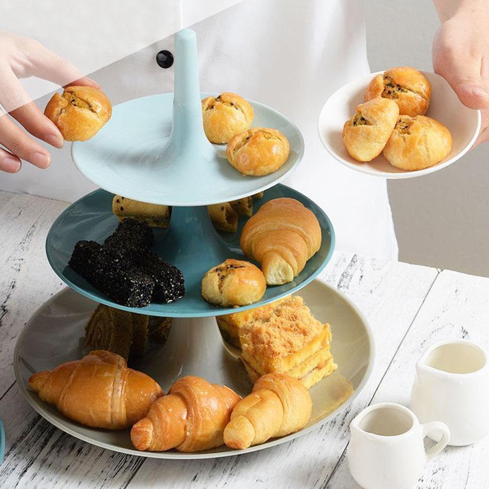 2/3 lags krone kage tallerken holder dessert frugt stativ samling dekoration fest værktøj kage håndtag tallerken kage leverandør med  n4 x 5