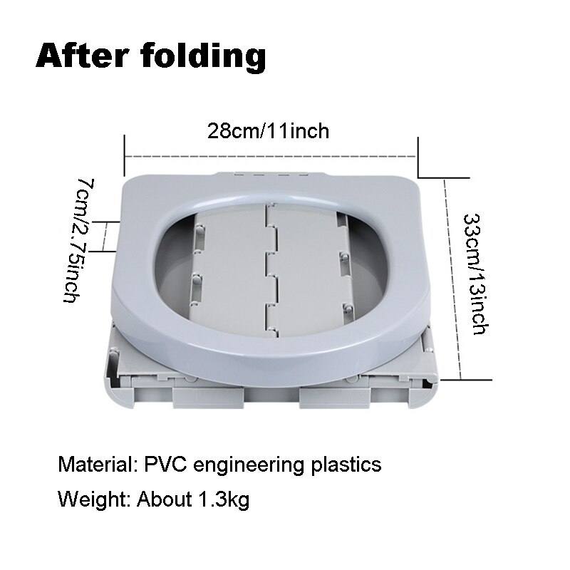 Portable Folding Toilet Seat Travel Commode Toilet Outdoor Travel Camping Car Folding Potty Toilet Supplies Night Stool