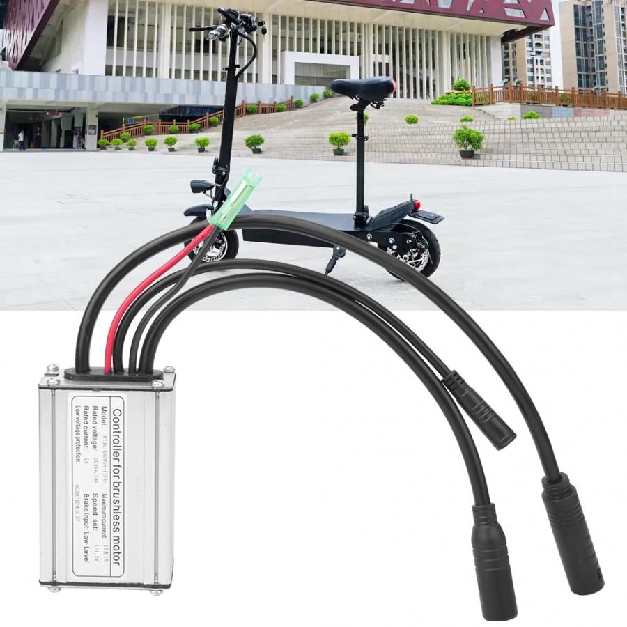 E-bike Motor Controller Scooter Brushless Controller 36V/48V15A with Waterproof Adapter Hall Square Electric Bicycle Motor