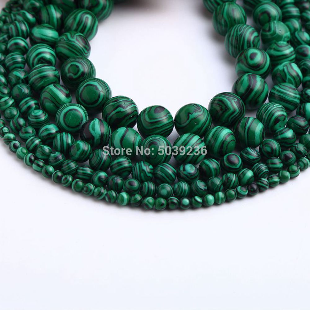 Groene Malachiet Kralen Natuursteen Losse Kralen 4 6 8 10 12mm voor Handwerken Sieraden Maken