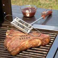 Creatieve BBQ Steak Vlees Stempel Barbecue Security BBQ Gereedschap Creatieve 55 Letters Verwisselbare Seal Grill Fire Mark Branding S02