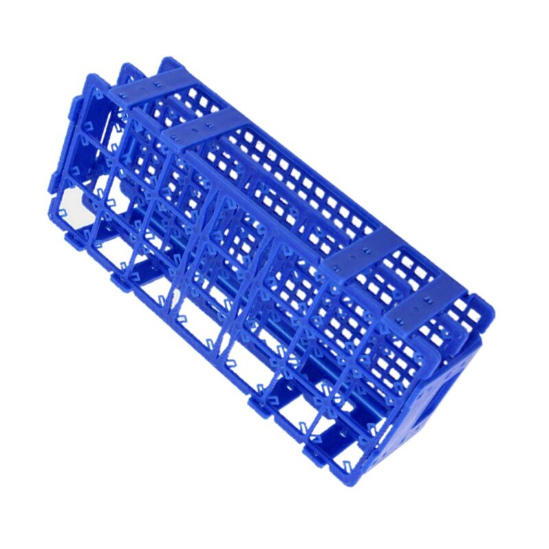 Blauwe Plastic 21 Gaten Box Rack Houder Voor 50 Ml Centrifuge Buizen