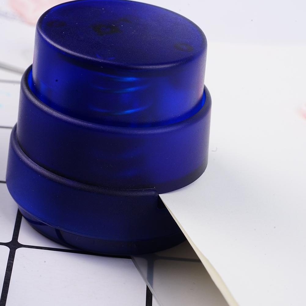 1PC Staple Free Stapler Mini Stapleless Stapler Paper Paperclip Punching School Binding Binder Office Stationery Z0X4