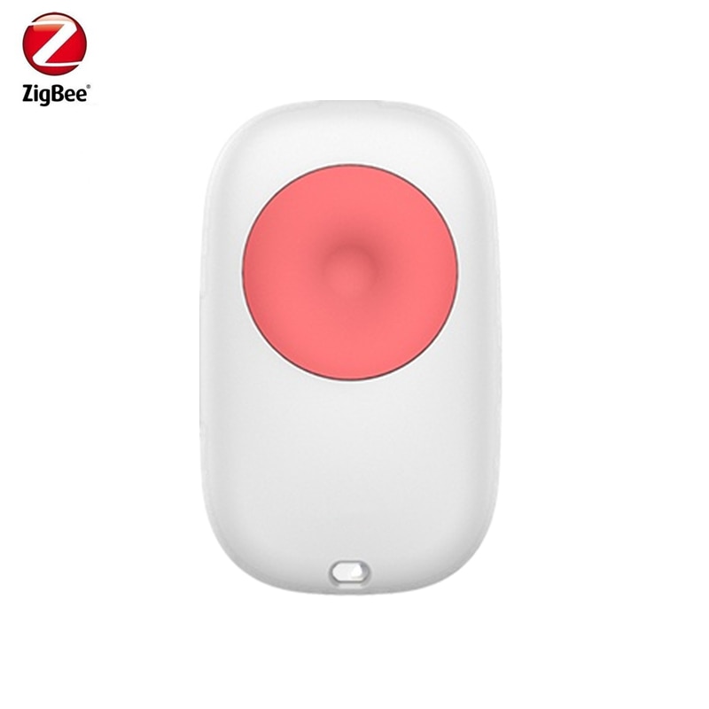 Zigbee 3.0 Wireless SOS Emergency Button Panic Alarm Pushing Alert by App Compatible With Zigbee Smart Gatweway