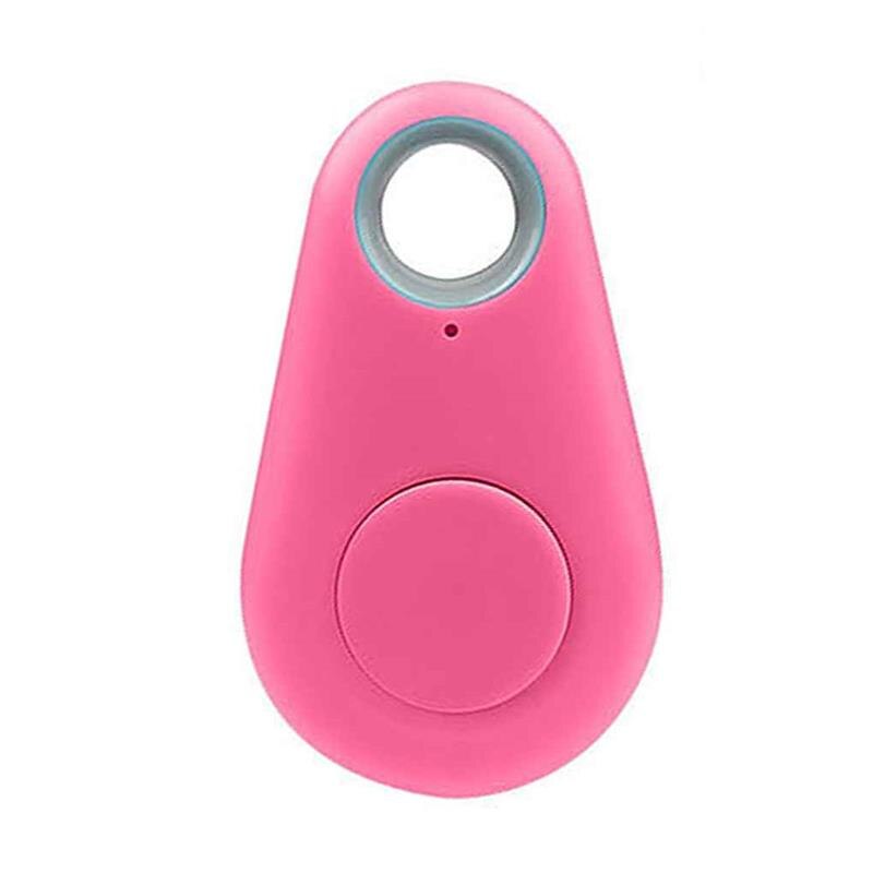 Tracer gps locator tag mini anti-verloren alarm portemonnee sleutelzoeker slimme bluetooth sleutel huisdier tracker kind auto telefoon anti-verloren herinnering: Roze